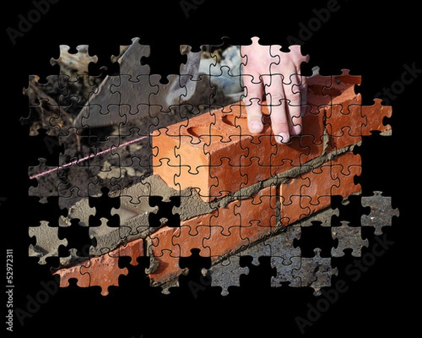 Obraz Brickwork jigsaw puzzle