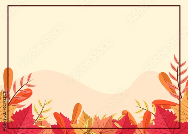 Fototapeta background design with autumn theme