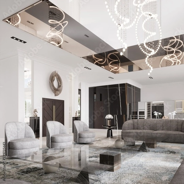 Fototapeta 3D Rendering Modern House Design