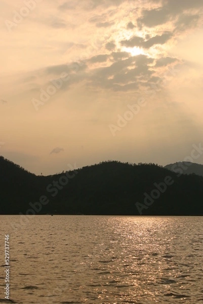 Fototapeta 山陰海岸国立公園　久美浜湾の綺麗な夕景