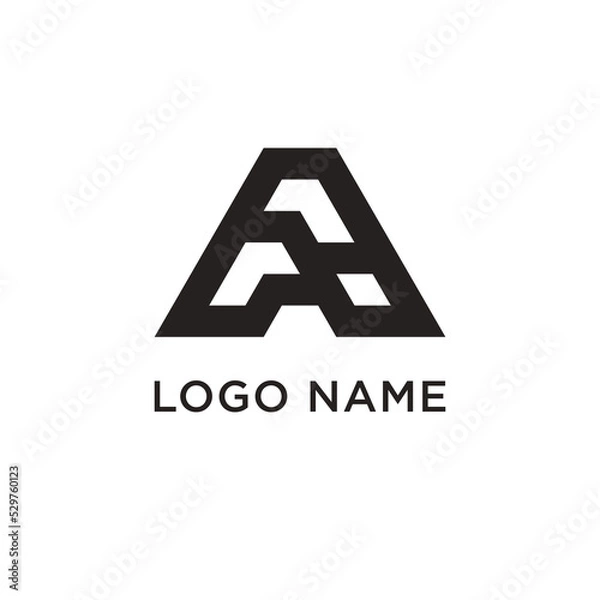 Obraz letter a logo design