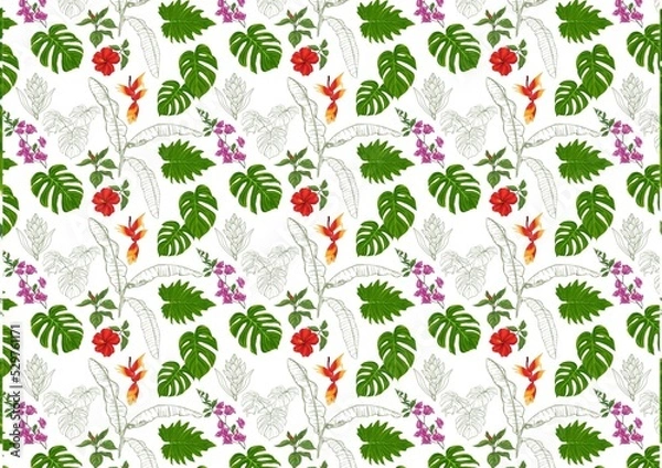 Obraz seamless floral pattern