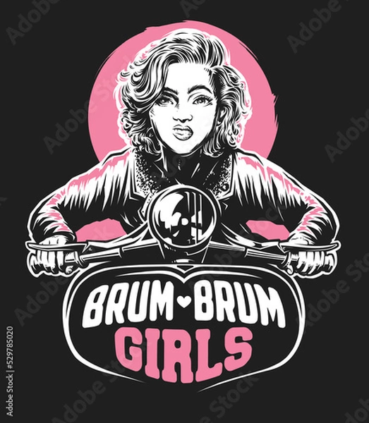 Fototapeta Scooter Girl