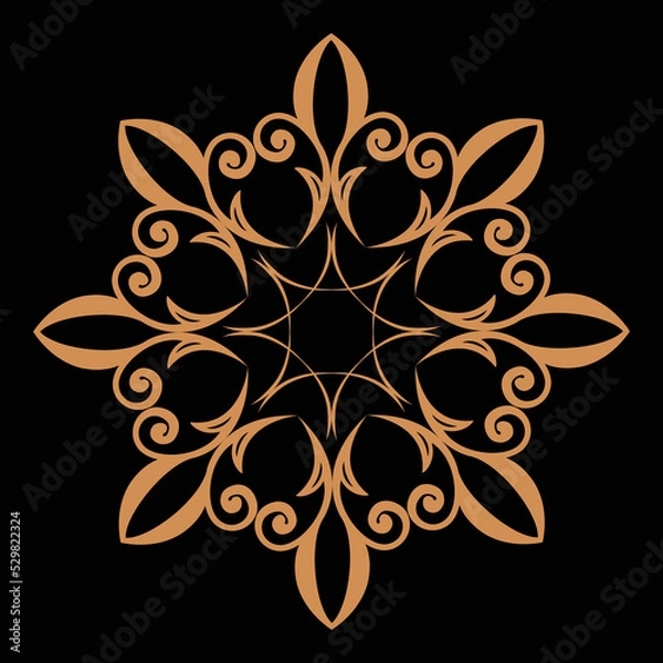Obraz Amazing vector mandalas in different themes in oriental style for luxury logos, designs