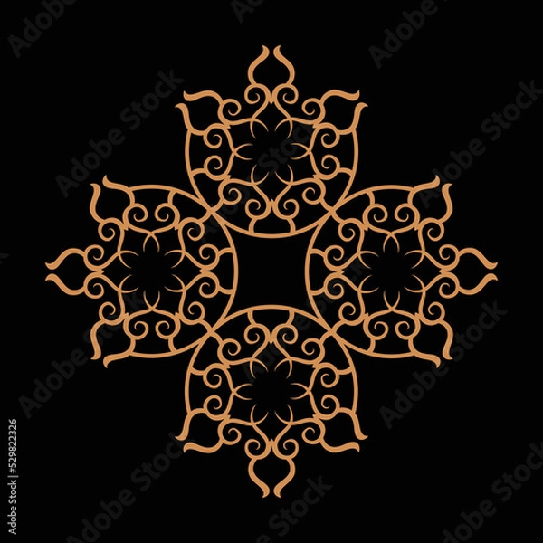 Obraz Amazing vector mandalas in different themes in oriental style for luxury logos, designs