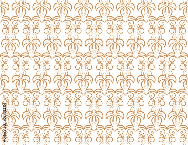 Obraz Golden ornamental seamless pattern for decor, print, wallpaper, background