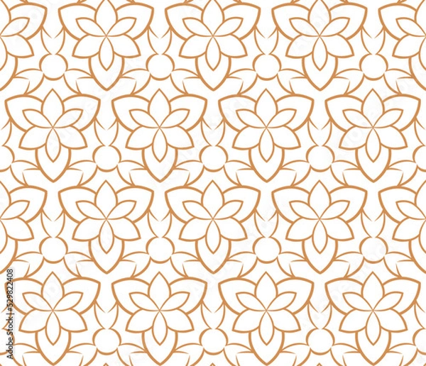 Obraz Golden ornamental seamless pattern for decor, print, wallpaper, background