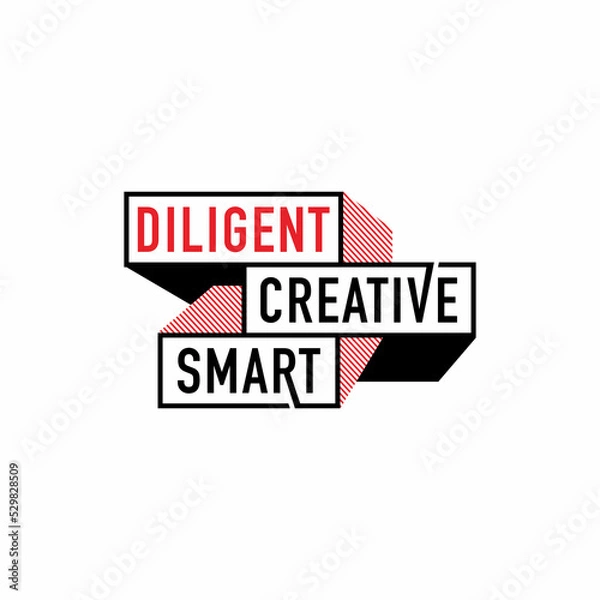 Obraz diligent creative smart logo