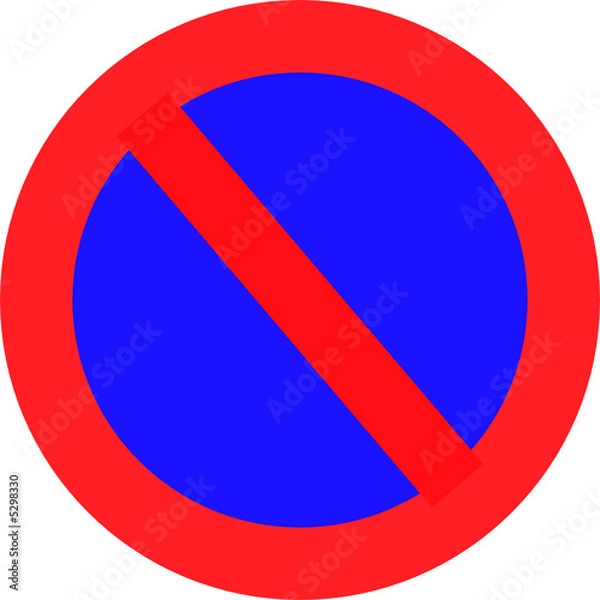 Fototapeta interdit stationner2