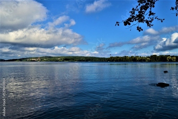 Obraz View from Pyhäjärvi to Tampere