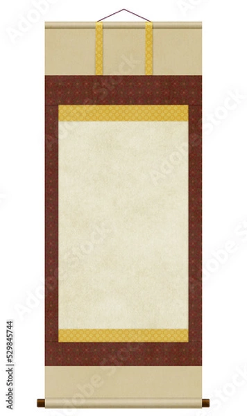 Obraz イラスト：和の素材　掛軸