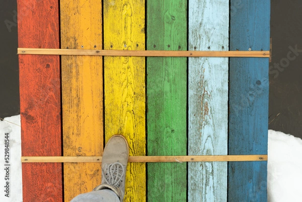 Obraz Rainbow colored bridge