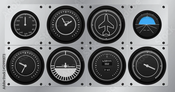 Obraz airplane flying gages