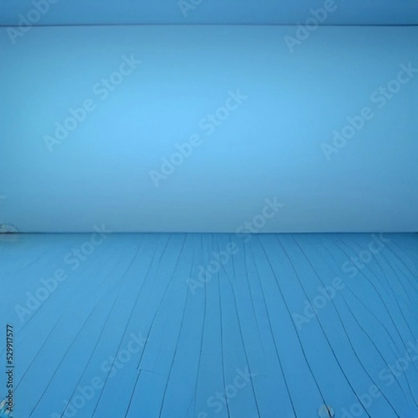 Obraz empty blue room