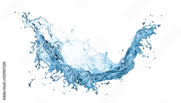 Obraz Water splash on white