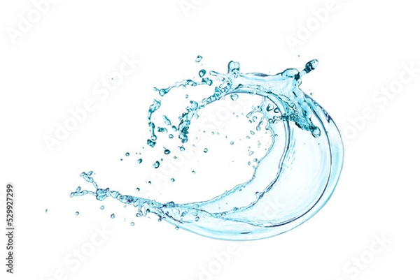 Obraz Water splash on white