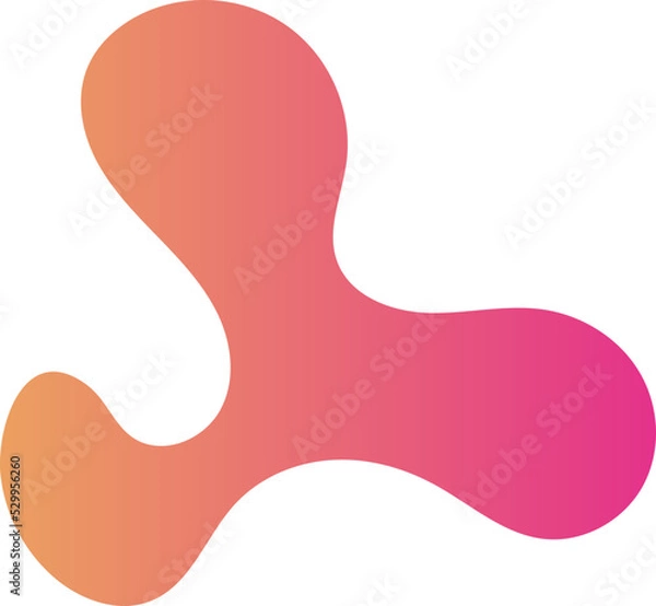 Fototapeta Fluid in Gradient Style