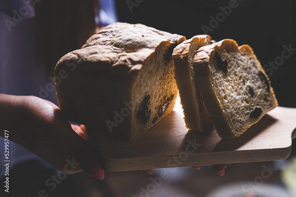 Obraz Wielkanocny chleb ze śliwką