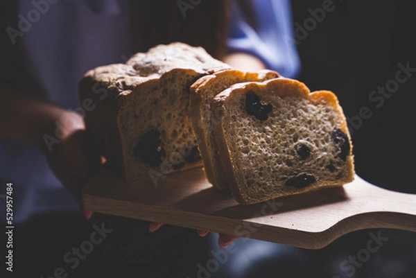 Obraz Wielkanocny chleb ze śliwką