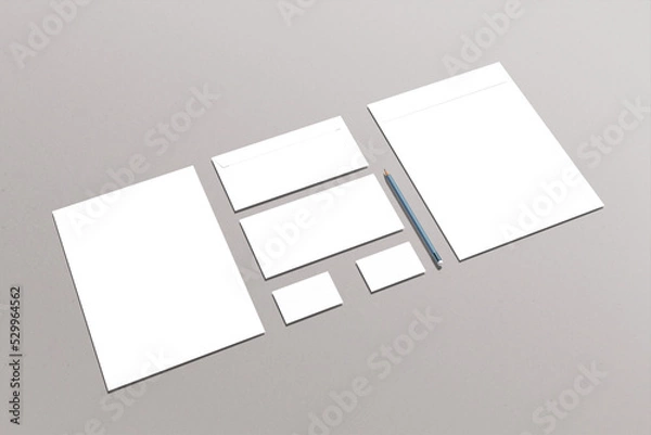 Obraz stationary blank mockup