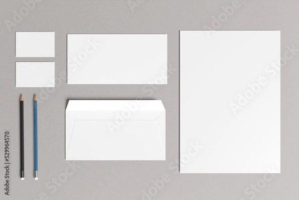 Fototapeta stationary blank mockup