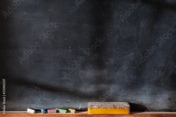 Obraz Blank blackboard with Light  Effect