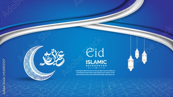 Fototapeta Arabic background design with realistic  pattern