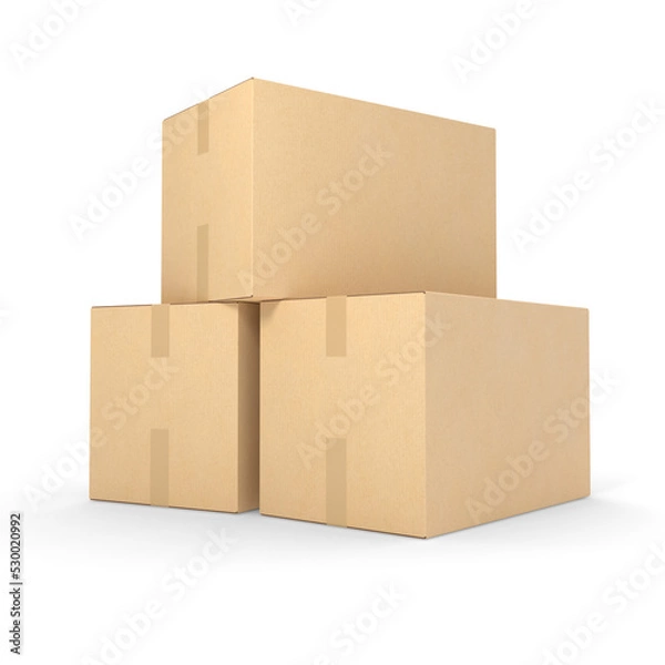 Obraz Zamknięte pudełka kartonowe