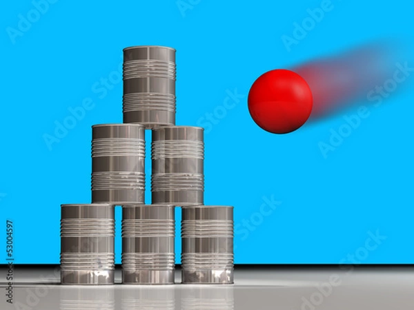 Obraz Dose Wurf Blau