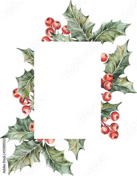 Fototapeta Christmas Greeting Frame