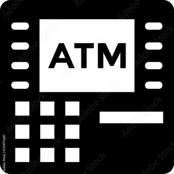 Fototapeta Atm Machine Vector Icon