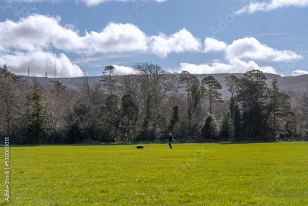 Fototapeta landscape with clouds