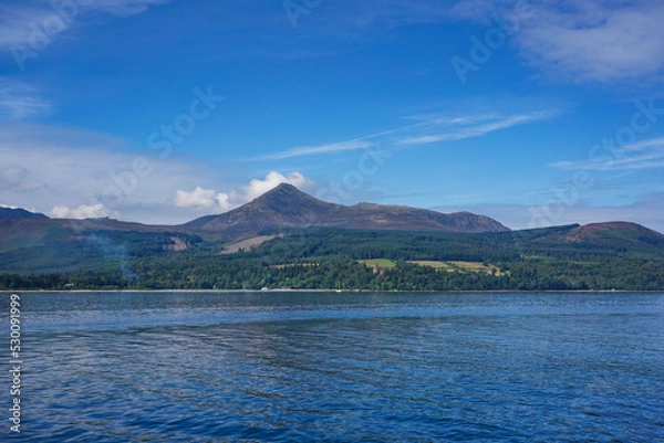 Obraz Goat Fell mountain on the Isle of Arran. Goatfell is the highest point on the isle of Arran.