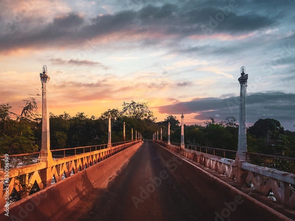 Obraz bridge at sunset