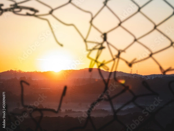 Obraz sunset in the mountains