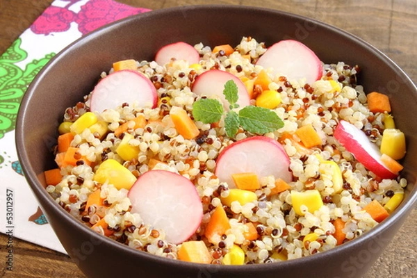 Fototapeta Quinoa salad, ensalada de quinoa