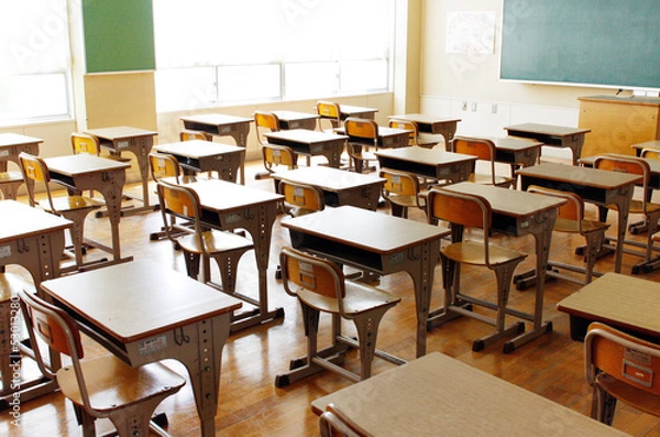 Obraz Biurko w klasie