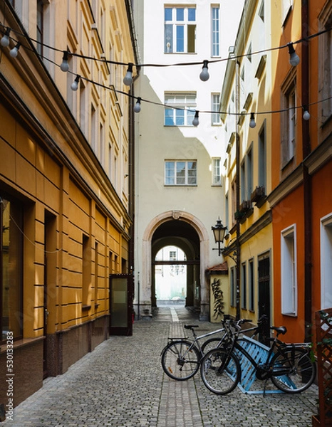 Obraz wąska uliczka 