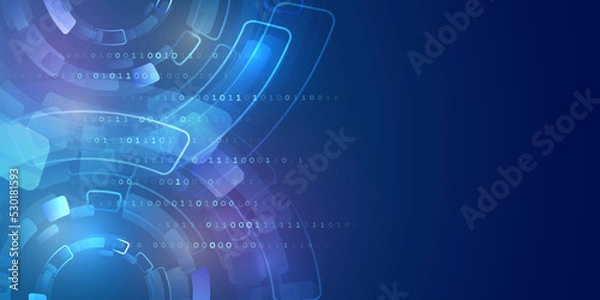 Fototapeta Sorting a large amount of data on a dark background. Big data visualization. Futuristic network or business analytics. Structuring the flow of information. Data analytics concept.