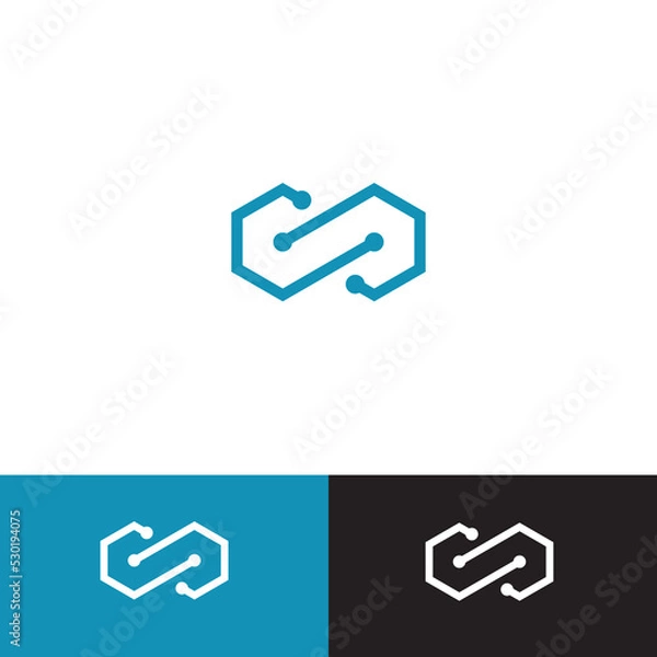 Obraz infinity logo, simple, modern and eye catching