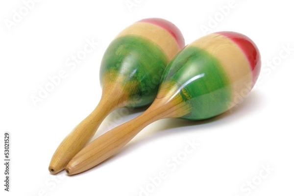 Obraz Maracas on white