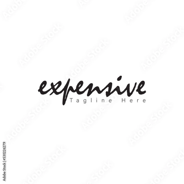 Fototapeta Only one single word. Printable graphic tee. Design doodle for print. Vector illustration. Colorful. Hand-drawn calligraphy style. Black and white

