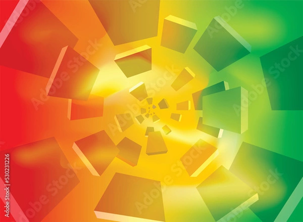 Fototapeta Colorful square gradien abstract background