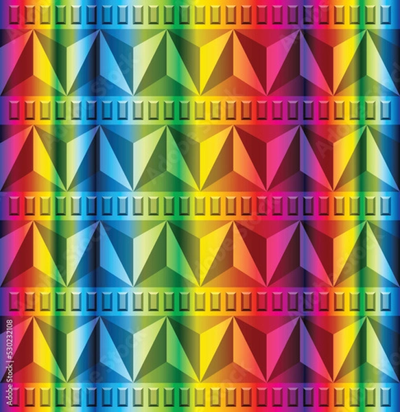 Fototapeta abstract colorful background with triangles