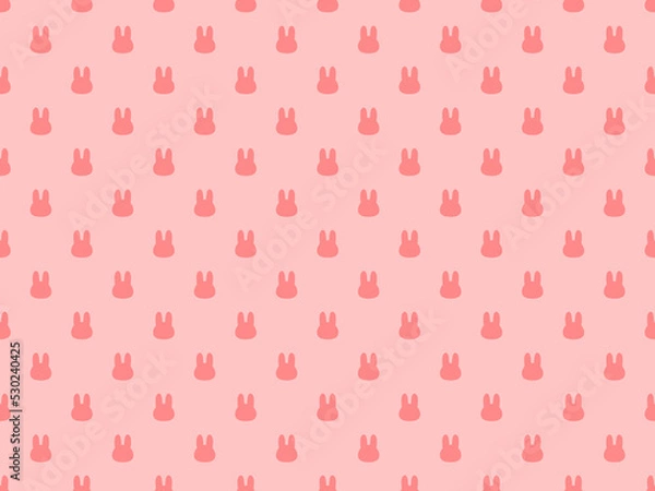 Fototapeta かわいいウサギ柄背景