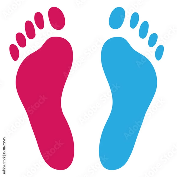 Fototapeta Footprints