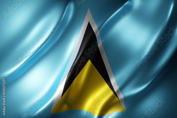 Obraz  Saint Lucia 3d flag