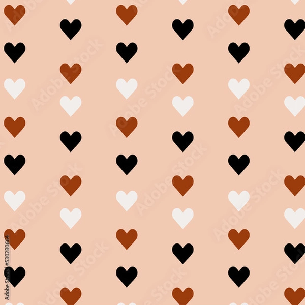 Fototapeta pattern made from love pattern, suitable for wrapping paper, cards, wallpaper & fabric.