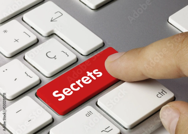 Fototapeta Secrets keyboard key