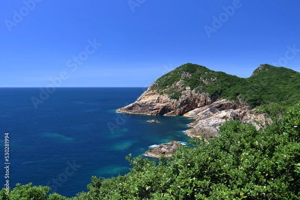 Fototapeta うのみさき展望台からの景観　臼碆方面　夏　（高知県　土佐清水市）